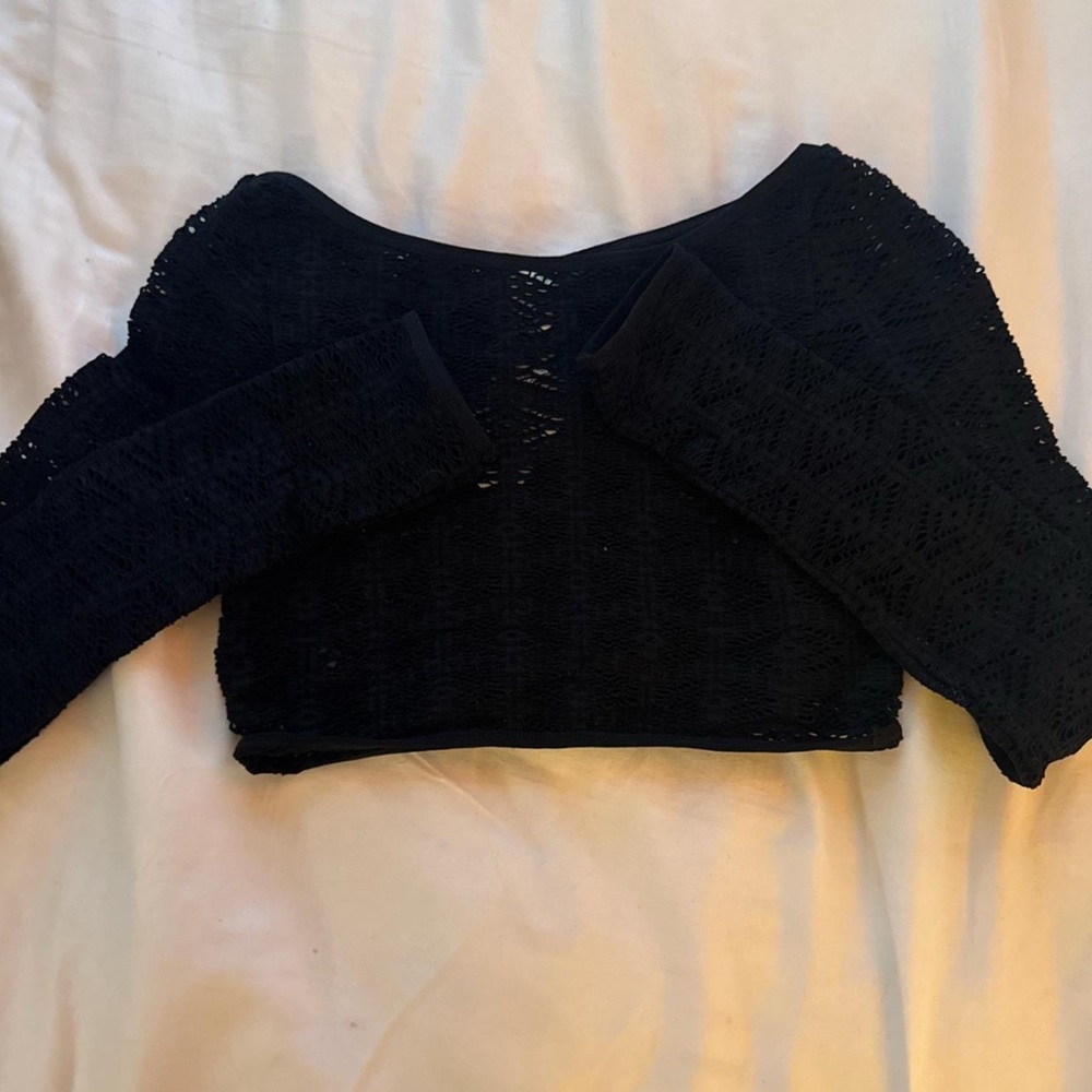 Windsor Black Lace Bozzolo Top